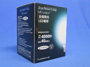 全面配光LED電球 ボール球型 (G型) E26口金 全光束520lm 昼光色相当 ES-600WE26-GW