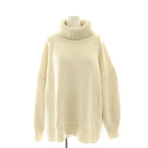 マウジー MOUSSY ロールネック ROLL NECK セーター ニット 長袖 プルオーバー F オフホワイト /YQ ■OS ■SH レディース