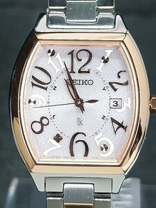 新品 箱付き SEIKO セイコー LK LUKIA ルキア SSVW048 アナログ クォーツ 腕時計 スモールサイズ カレンダー メタルベルト 新品電池交換済