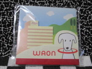 ★waon メモ帳　イオン　ハッピーワオン　白い犬　犬　昭和レトロ　非売品　新品未開封