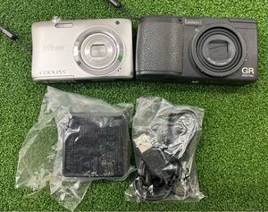 Nikon ニコン COOLPIX A100 RICOH GR デジタル 動作通電未確認 71j-1-2