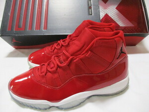 NIKE ナイキ AIR JORDAN 11 RETRO WIN LIKE 96 エアジョーダン11 レッド 28cm