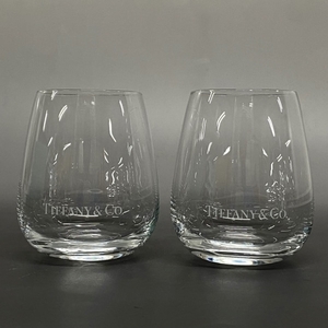 ティファニー TIFFANY&Co. ペアグラス タンブラー ガラス クリア グラス×2点 新品同様 食器