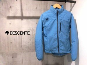 DESCENTE デサント S.I.O MIDLAYER INSULATED JACKET ミッドレイヤー 中綿ジャケット M/ブルゾン/青 サックス/メンズ/DWMMGK05D/程度良好