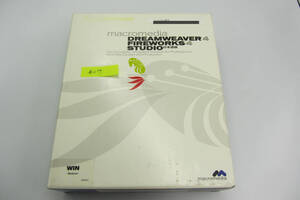 送料無料/格安 #1079 中古 Macromedia Dreamweaver 4 Fireworks 4 Studio 日本語版 Windows for win ライセンス付き WEBデザイン