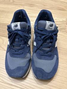 ★美品★NEW BALANCE(ニューバランス)★スニーカー★574★紺色(ネイビー)★28cm