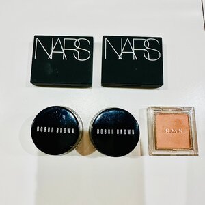 【5点まとめ】NARS　BOBBI BROWN　RMK　ナーズ　ボビーブラウン他　アイシャドウ　ジェルアイライナー　箱なし　中古品