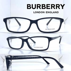 新品 送料無料 Burberry バーバリー メガネ フレーム BE2217D B2217-D 3001 BLACK ブラック 眼鏡 スクエア