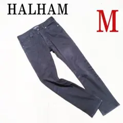 HALHAM ハルハム　Mサイズ　W80　裏起毛　スキニーパンツ　黒　デニム