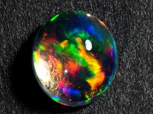 未使用デッドストック 天然メキシコオパール ルース 0.824 ct、ケース入り