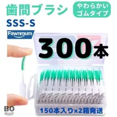300本　歯間ブラシ　やわらかい　ゴムタイプ　SSS -S 糸ようじ
