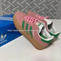 adidas gazelle bold 23cm ピンク グリーン