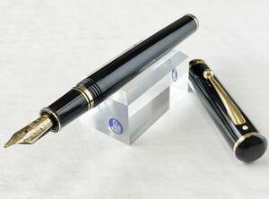 【極美品】 シェーファー 万年筆 コノソアール 黒 ペン先18K-750 太字 SHEAFFER Connaisseur