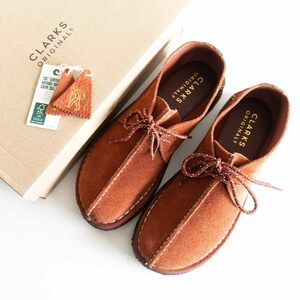 【雰囲気抜群】CLARKS【DESERT TREK】26cm バーガンディ クラークス デザートトレック シューズ 革靴 u2405233