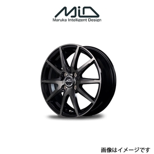 MID シュナイダー DR02 アルミホイール 1本 AD/ADエキスパート/NV150 AD 12系(14×5.5J 4-100 INSET38 ブラックポリッシュ)SCHNEIDER