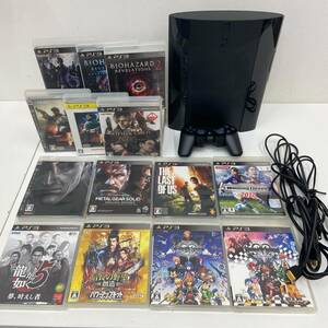 ☆通電確認済み☆ Playstation3 PS3 CECH-4200B 本体 ソフトセット 信長の野望 キングダムハーツ バイオハザード メタルギア 【6920】