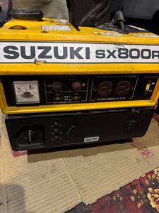 発電機 SUZUKI ポータブル発電機 SX800R 2サイクル　動作確認済