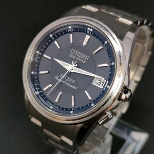 美品　稼働品　CITIZEN　シチズン　エクシード　ブラック　シルバー　ソーラー