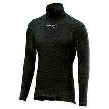 【新品 ネックウォーマー付-8～+6℃即決即日発送】Castelli カステリ / ベースレイヤー / Flanders Warm LS / Black / Lサイズ