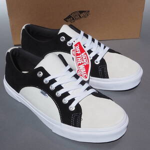 デッド!! 新品 US 10 / 28cm 廃盤!! VANS V86CF SC LAMPIN ランピン 白ｘ黒 スエード キャンバス