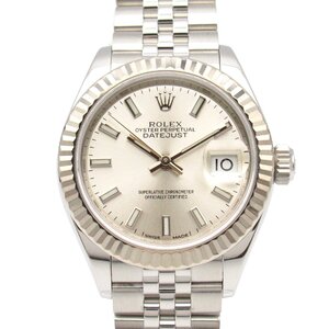 ロレックス デイトジャスト ランダム番 ブランドオフ ROLEX K18WG（ホワイトゴールド） 腕時計 WG/SS 中古 レデ