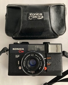 訳あり　動作品　Konica C35 EF ストラップ付き　元ケース入り　　　　　　 1645