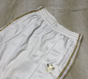 ☆adidas☆アディダス オリジナルス トラック パンツ M 白×金系 ジャージ スーパースター ファイヤーバード 364593