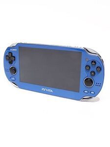 【箱説なし】PlayStationVita Wi-Fiモデル:サファイア・ブルー(PCH1000ZA04)/本体(携帯ゲーム機)