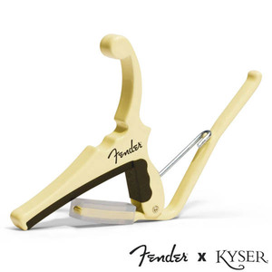 Kyser X Fenderエレキギター用 Classic Color QUICK-CHANGE ELECTRIC CAPO KGEFOWA Olympic White【カイザー カポ】