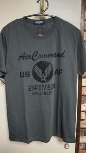 USAF ミリタリー Tシャツ サイズL 新品 未使用 アーミー サバゲー エアフォース 所 マッコイ バズ トイズ ラスト出品