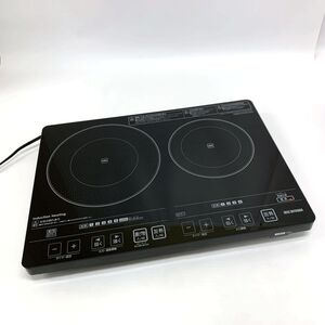 《ジャンク扱い》アイリスオーヤマ 2口IHクッキングヒーター EIH1470-B《家電・山城店》A1600