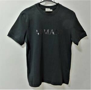 送料無料　アルマーニー　レデイース　Tシャツ　Lサイズ　BLACK