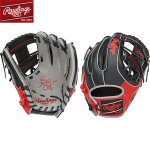 【限定グラブ】Rawlings ローリングス 内野手用 Heart of the Hide 硬式 軟式 グローブ右投げ用 レッド/ブラック/グレー rwpro314-2gbss