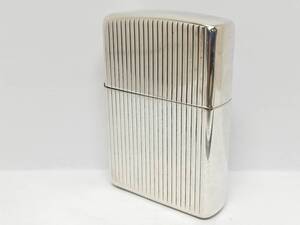 L2411-176　ZIPPO/ジッポー　オイルライター　STERLING SILVER エンジンターン　99年製【中古品】