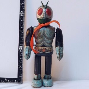 エンゼル【仮面ライダー2号 動作不良】当時物ブリキ ゼンマイ歩行ロボットTIN TOY ROBOT 特撮ヒーロー 石ノ森章太郎■ANGEL【中古】0582