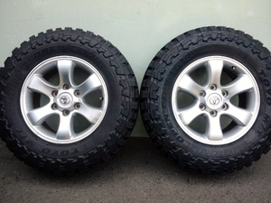 LAND CRUISER PRADO 120プラド純正アルミ +30 6H 265/70R17 LT 121/118P 10PR新品 TOYOオープンカントリー M/Tサーフランクル FJクルーザー