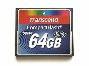 ☆美品☆ CFカード 64GB 400x トランセンド Transcend コンパクトフラッシュ CompactFlash Card