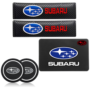 3種セット SUBARU ノンスリップマット ノンスリップコースター シートベルトカバー スバル Eyemaq