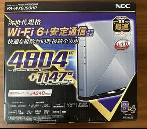 美品　箱付 NEC Aterm PA-WX6000HP 無線LANルーター付属品完備 Wi-Fiルーター Wi-Fiホームルータ