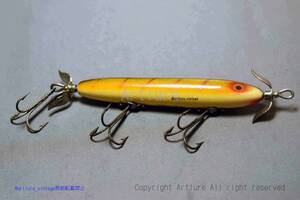 VINTAGE WOODEN LURE HEDDON TORPEDO #130（8352-60　）USA MADE #OLDLURE #ARTLURE_VINTAGE ＃ヴィンテージルアー