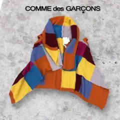 美品 COMME des GARCONS ニット パッチワーク カーディガン