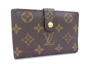 1円 ■美品■ LOUIS VUITTON ルイヴィトン M61663 モノグラム ポルトモネ ビエ ヴィエノワ 二つ折り 財布 ウォレット ブラウン系 FE6843