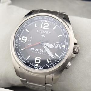 美品 CITIZEN mont-bell シチズン モンベル プロマスター LAND PROMASTER H145-R013637 エコドライブ メンズ 腕時計