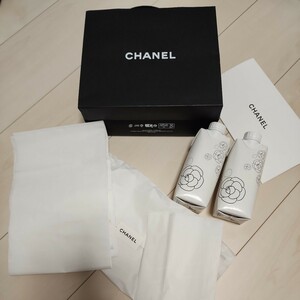 シャネル CHANEL ノベルティ 非売品 水 ショッパー ショップ袋 ナチュラルウォーター カメリア ステッカー ロゴ 紙