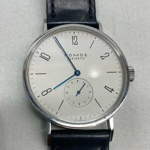 [稼働品] NOMOS ノモス TN1A1W タンジェント 自動巻き 革ベルト 文字盤白 箱付き 中古品