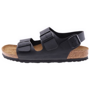 BIRKENSTOCK ビルケンシュトック Milano ミラノ ダブルストラップ レザー サンダル ブラック 034793