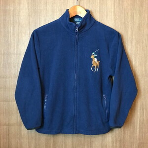 《キッズ》Polo by Ralph Lauren ポロ ラルフローレン ビッグポニー フリースジャケット サイズ M 12/14 古着 k24110123