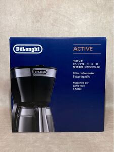 新品 未開封 デロンギ ドリップコーヒーメーカー ICM12011J-BK 5杯分 保温 ペーパーレス DeLonghi ★ コーヒーマシン ドリップ 黒 未使用 