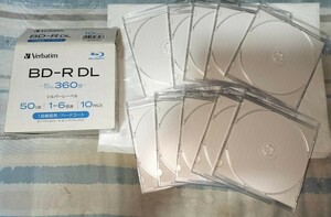 CD/DVD/BL プラスチックケースのみ 10枚セット