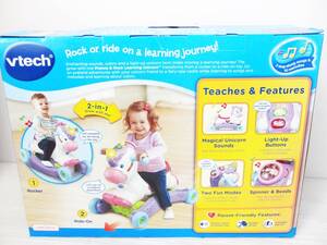 CWW0086a 未使用 vtech プランセとロックライドオンユニコーン Prance & Rock Learning Unicorn 80-192300 乗り物 おもちゃ キッズ ベビー